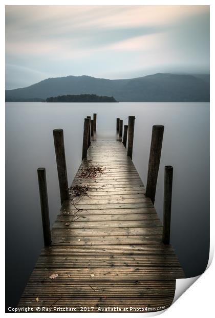 Hawes End Jetty Print by Ray Pritchard