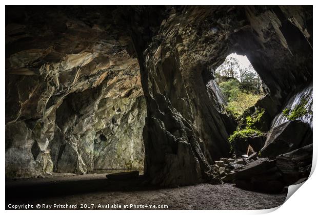 Cathedral Cavern  Print by Ray Pritchard