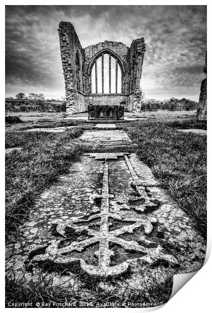 Egglestone Abbey  Print by Ray Pritchard