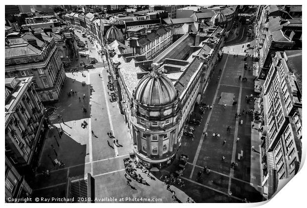 Newcastle from Above Print by Ray Pritchard