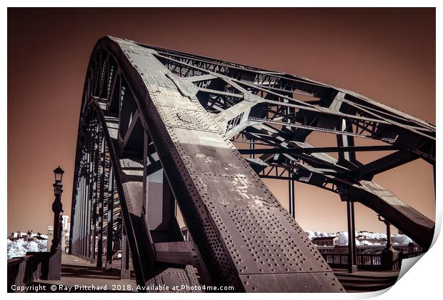 Infrared Tyne Bridge Print by Ray Pritchard