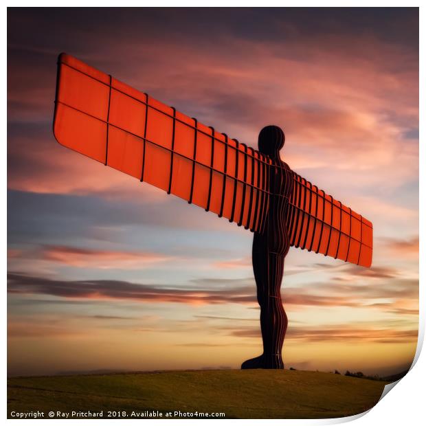 Angel of the North Artwork      Print by Ray Pritchard
