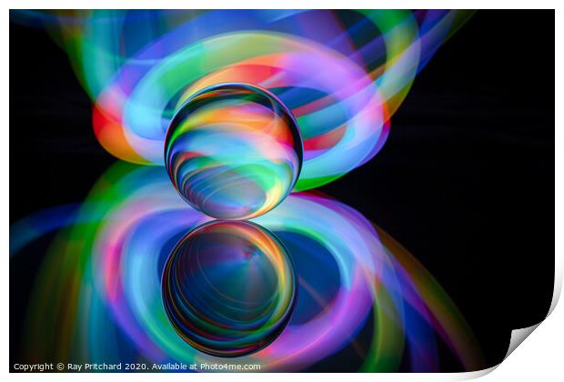 Painting with Light Print by Ray Pritchard