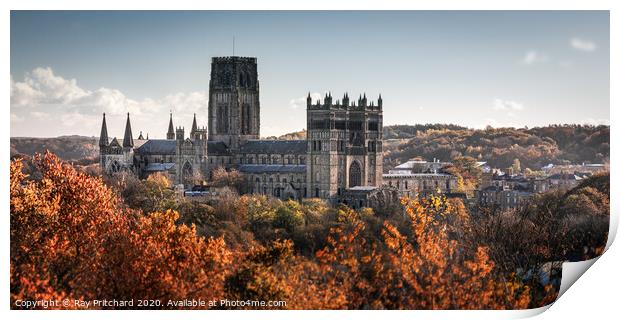 Durham Cathedral in Autumn  Print by Ray Pritchard