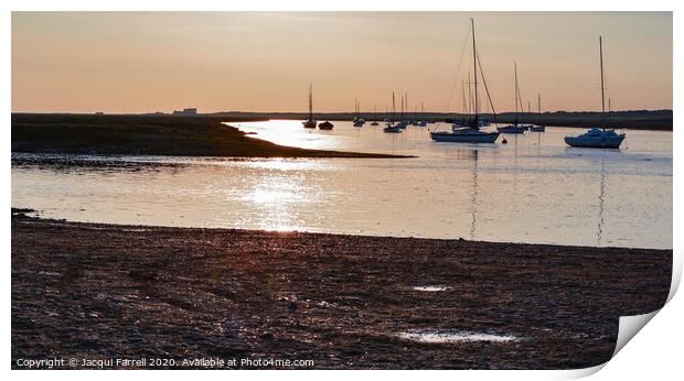 Blakeney Sunrise Norfolk Print by Jacqui Farrell