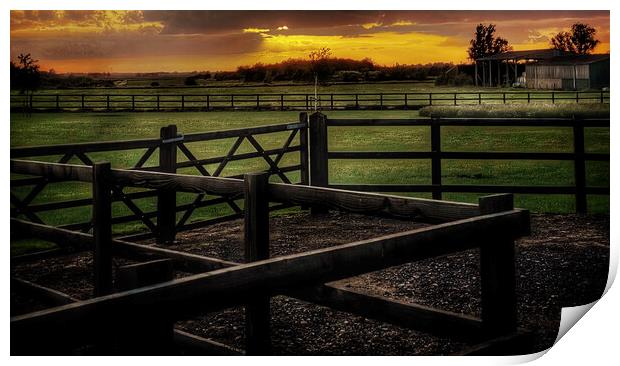 Coveney Sunset West Norfolk Print by Jacqui Farrell