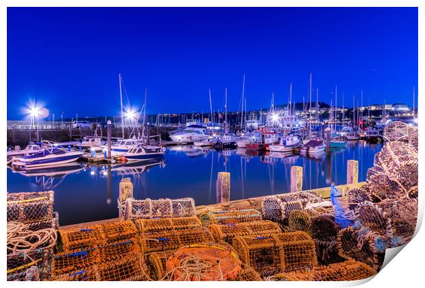 Scarborough harbour Print by chris smith