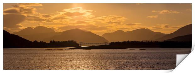 loch leven Print by chris smith