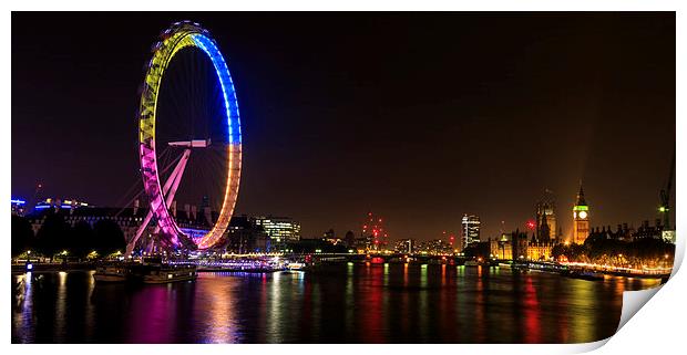 London eye Print by chris smith