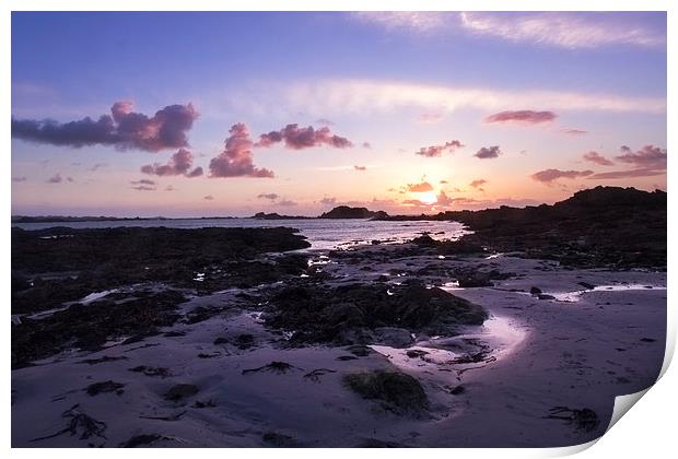 Guernsey sunset  Print by chris smith