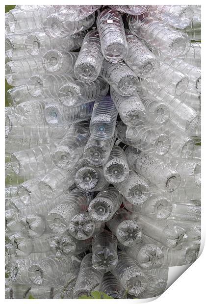 Plastic bottles  Print by chris smith