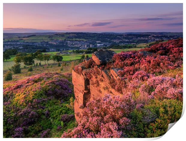 Yorkshire Sunset  Print by chris smith