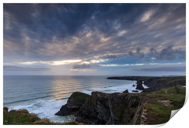Bedruthan steps  Print by chris smith