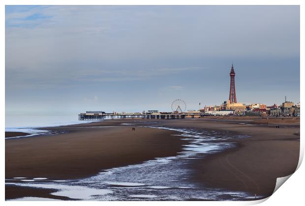 A view of Blackpool with the tower             Print by chris smith