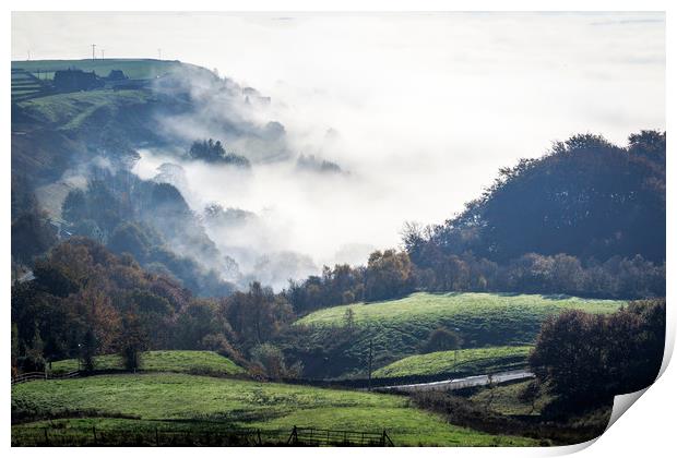 Countryside Fog  Print by chris smith