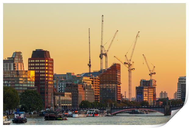 London at sunrise   Print by chris smith