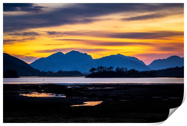 Loch leven Sunset  Print by chris smith