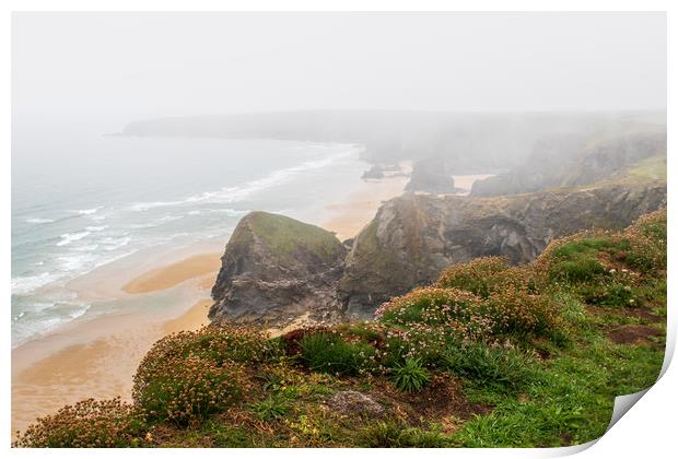 Bedruthan steps   Print by chris smith