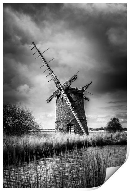 Brograve mill windpump   Print by chris smith