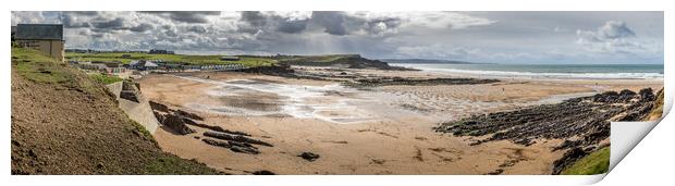 Crooklets beach Bude in North Cornwall Print by chris smith