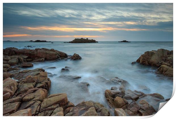 Guernsey Sunset Print by chris smith