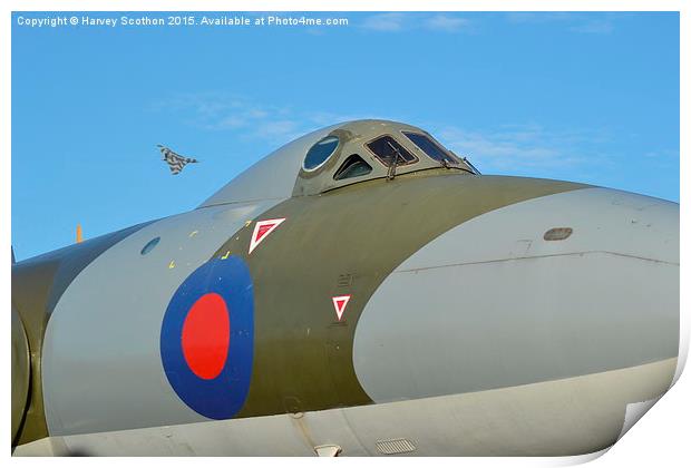  AVRO VULCANS Print by Harvey  Scothon 