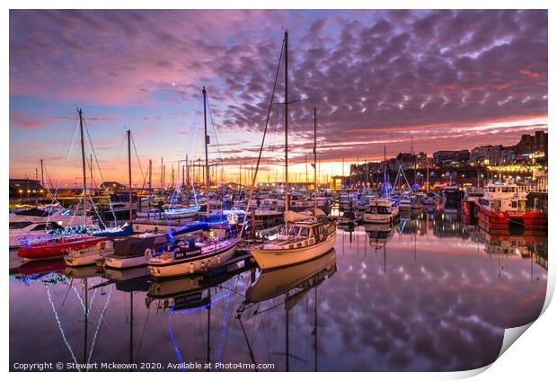 Ramsgate Marina Twilight Print by Stewart Mckeown