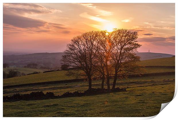  Sunset at Roachend Print by Mark Ollier