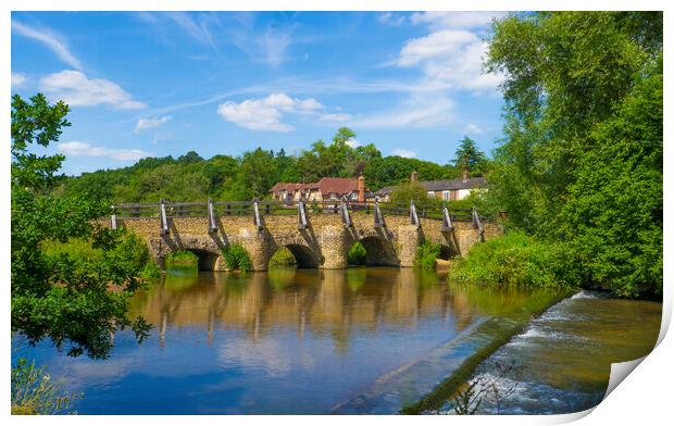 Tilford Packhorse Bridge,Surrey Print by Philip Enticknap