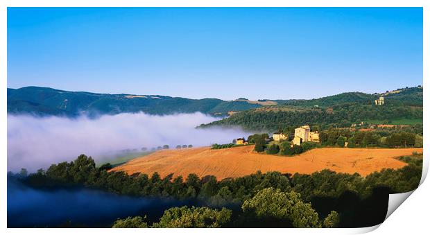 UMBRIA ITALY  Print by Philip Enticknap