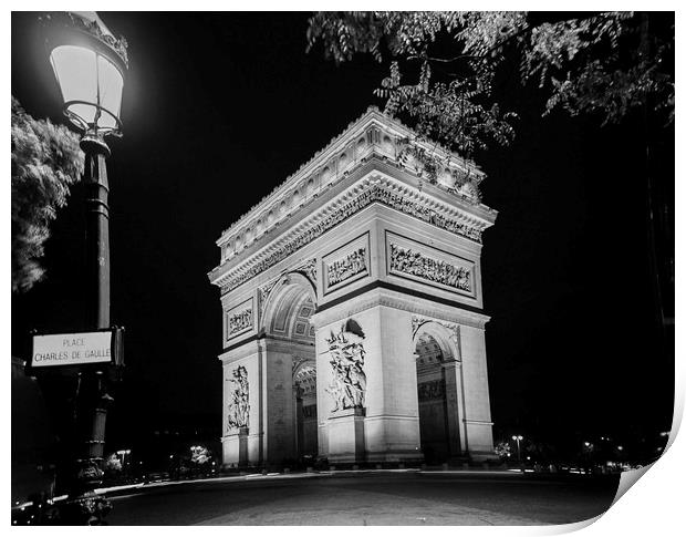 Arc de Triomphe PARIS, France  Print by Philip Enticknap