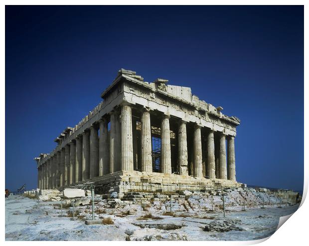 Athens,The Parthenon. Print by Philip Enticknap