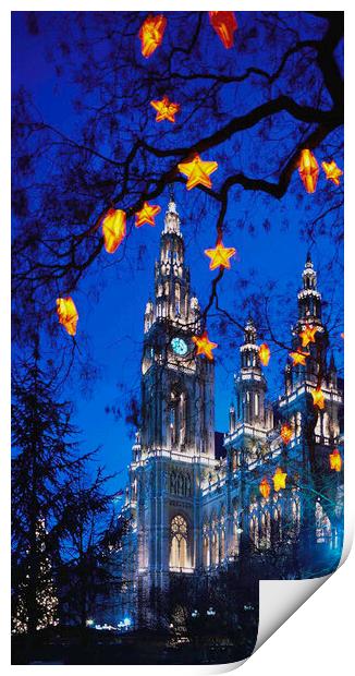  Vienna at Christmas  Print by Philip Enticknap