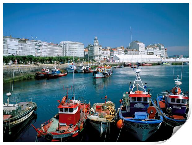 LA CORUNA.GALICIA ,NOTHERN SPAIN  Print by Philip Enticknap