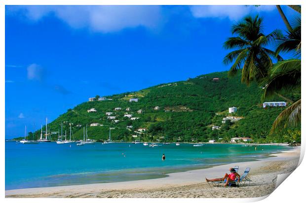 Cane Garden Bay ,Tortola BVI , Caribbean  Print by Philip Enticknap