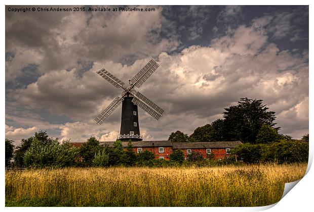  Skidby Windmill, Skidby, East Yorkshire Print by Chris  Anderson
