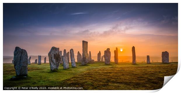 Callanish Dawn Print by Peter O'Reilly