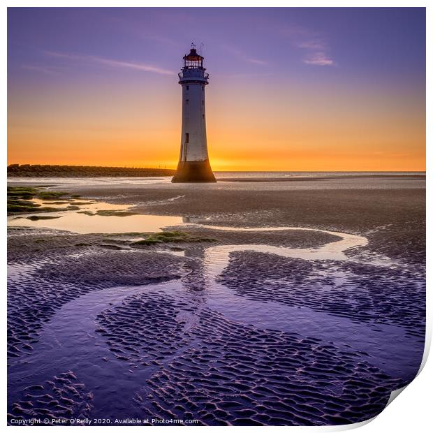 New Brighton Lighthouse  Print by Peter O'Reilly