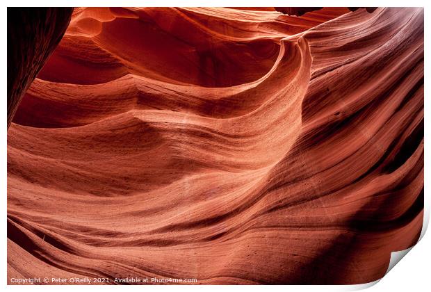 Antelope Canyon Colours #2 Print by Peter O'Reilly