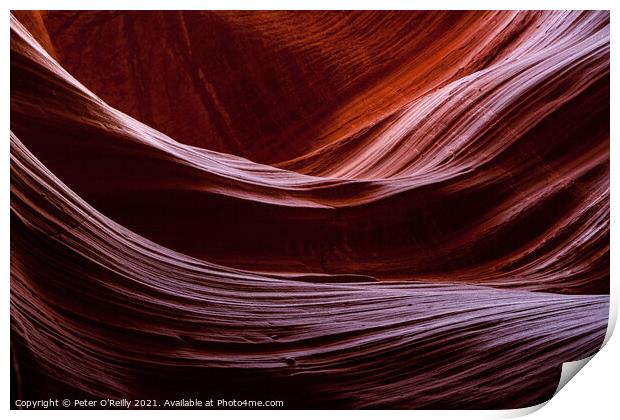 Antelope Canyon Colours #12 Print by Peter O'Reilly