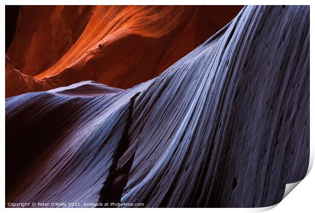 Antelope Canyon Colours #14 Print by Peter O'Reilly