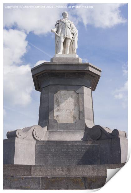 Prince Albert Memorial at Tenby, West Wales, UK Print by Andrew Bartlett