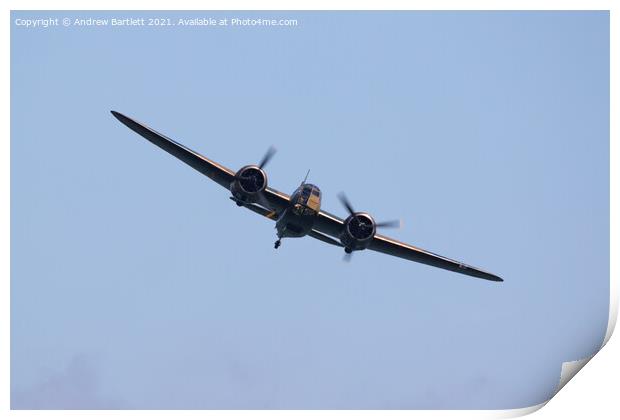 The Bristol Blenheim MK-1 Print by Andrew Bartlett