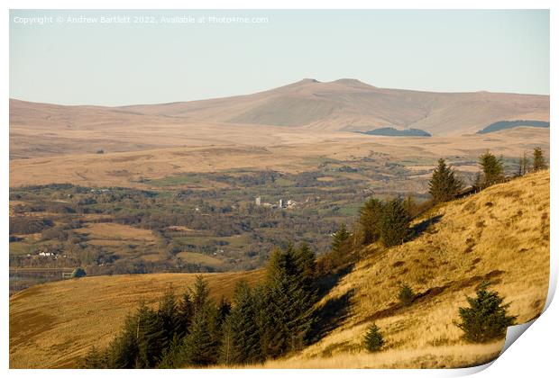 Rhigos Viewpoint, South Wales, UK. Print by Andrew Bartlett