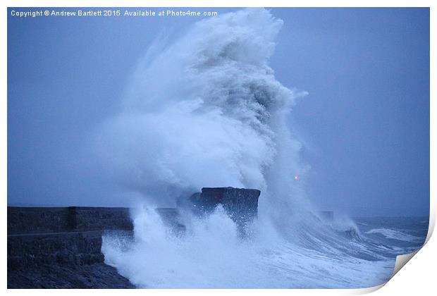  Porthcawl lighthouse, South Wales, UK Print by Andrew Bartlett