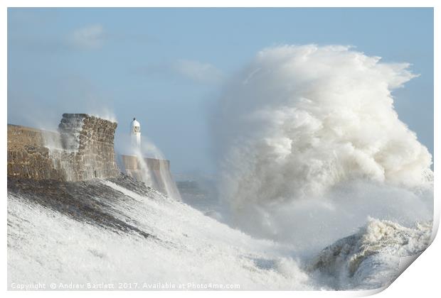 Porthcawl, South Wales, UK, Hurricane Ophelia. Print by Andrew Bartlett