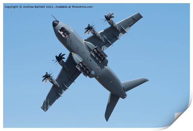 Airbus A400M Airbus Defence & Space Print by Andrew Bartlett
