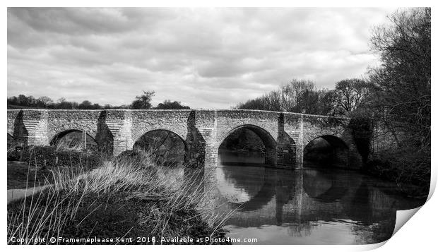 Teston Bridge  Print by Framemeplease UK