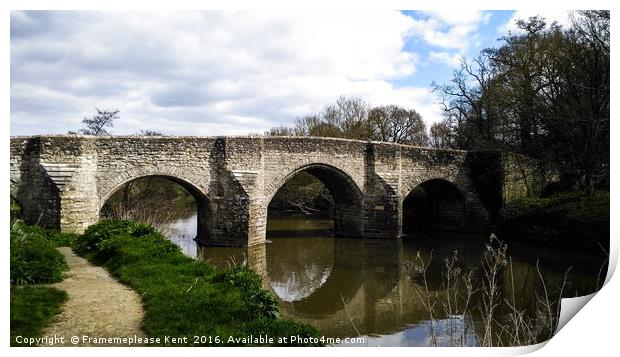 Teston Bridge Print by Framemeplease UK