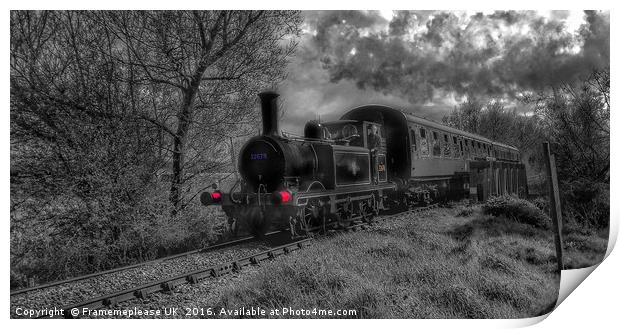 Steam Train 32678 to Tenterden Town  Print by Framemeplease UK